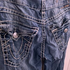 True Religion Distressed Blue Jeans